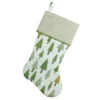 Northlight Woodland Trees Christmas Stocking - 19" - Green And White -Northlight GUEST d982f39a 9e57 451e 94e9 6abe5c561095