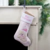 Northlight Baby's 1st Christmas Embroidered Teddy Bear Stocking - 19" - Pink And White -Northlight GUEST d9cf87dd ba51 4537 a0ea de4c18cb3e1c