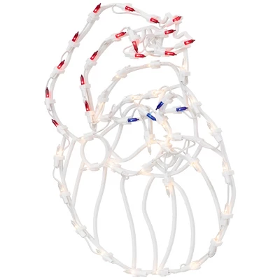 Northlight Lighted Santa Claus Christmas Window Decoration - 18" 6 Northlight Lighted Santa Claus Christmas Window Decoration - 18" - Image 4