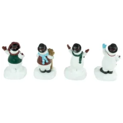 Northlight Winter Ready Glitter Snowman Christmas Stocking Holders - 7" - Set Of 4 -Northlight GUEST db0fc7b6 b668 4d25 ae6a 2c60b374f103