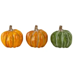 Northlight Set Of 6 Boxed Orange And Green Pumpkin Thanksgiving Decorations -Northlight GUEST db96b784 a60f 4411 a004 51af0ffca6c6
