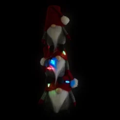 Northlight LED Lighted Triple Stacked Gnomes Christmas Decoration - 26" - Multicolor Lights -Northlight GUEST dbf9b541 af2d 4a53 b25f 6b927c6fe553