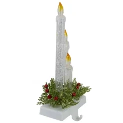 Northlight 9" Battery Operated LED Lighted Candle Christmas Stocking Holder -Northlight GUEST dc834a29 8288 4b59 860d 6da0f4c3db36