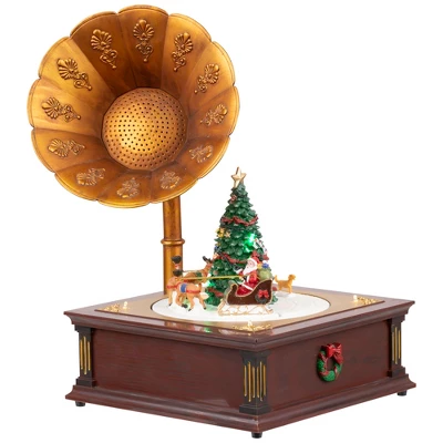 Northlight LED Lighted And Musical Gramophone Animated Christmas Decoration - 14" 5 Northlight LED Lighted And Musical Gramophone Animated Christmas Decoration - 14" - Image 3