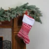 Northlight 22" Red And White Rustic Lodge Knit Christmas Stocking With Cuff -Northlight GUEST dde25ce7 33c0 44c9 90f8 621d4c138569