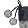 Northlight 20.5-Inch Gray Faux Fur Christmas Stocking With Corduroy Cuff And Pom Poms -Northlight GUEST df1013be fd74 4504 86f1 2b46a83e09d1