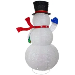 Northlight LED Lighted Iridescent Twinkling Snowman Outdoor Christmas Decoration - 71" -Northlight GUEST df351d33 550f 4488 90df 7eeb6759ec3c