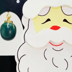 Northlight Santa Claus Cut-Out Ornament Holder Christmas Decoration - 10.25"