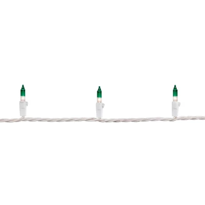 Northlight Mini Christmas Light Set - Clear With Green Tips - 20.25' White Wire - 100ct 5 Northlight Mini Christmas Light Set - Clear With Green Tips - 20.25' White Wire - 100ct - Image 3