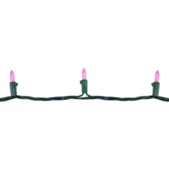 Northlight 100ct Mini Christmas String Lights Pink - 33' Green Wire -Northlight GUEST e0c3a74e 01b5 40a1 884a 4eb0f14a8fc8