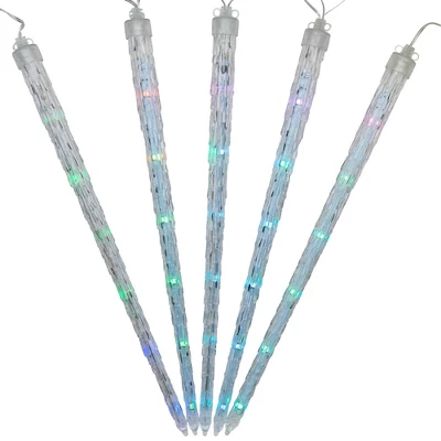 Northlight LED Color Changing Cascading Icicle Christmas Light Tubes - Multicolor - 13' Clear Wire - 5ct 3 Northlight LED Color Changing Cascading Icicle Christmas Light Tubes - Multicolor - 13' Clear Wire - 5ct