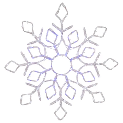 Northlight 23" Lighted Snowflake Window Silhouette Christmas Decoration 4 Northlight 23" Lighted Snowflake Window Silhouette Christmas Decoration - Image 2