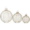 Northlight LED Lighted Hanging Ornaments Outdoor Christmas Decoration - Set Of 3 -Northlight GUEST e28a1803 30d9 4083 b853 8536922eb340