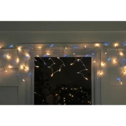 Northlight Mini Icicle Incandescent Christmas Lights - Blue And Clear - 8.75' White Wire - 150ct -Northlight GUEST e327f524 dd69 4cd5 8e35 bbd5f6fffb79