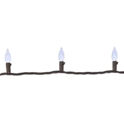 Northlight 70-Count Pure White LED Faceted C6 Christmas String Lights, 23ft Brown Wire 10 Northlight 70-Count Pure White LED Faceted C6 Christmas String Lights, 23ft Brown Wire -Northlight GUEST e363026d d58d 4104 bb97 ec2b16e5dd6a