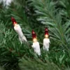 Northlight Mini Christmas Light Set - Clear With Red Tips - 10' White Wire - 50ct