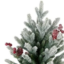 Northlight Real Touch™️ Potted Flocked Mini Fir Pine Artificial Christmas Tree - 25" - Unlit -Northlight GUEST e4d776af 7c27 47ad b968 765925d018bd