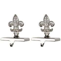 Northlight Fleur De Lis Christmas Stocking Holder - 5" - Set Of 2 10 Northlight Fleur De Lis Christmas Stocking Holder - 5" - Set Of 2 -Northlight GUEST e4f4af10 8a6a 41f5 8bc4 b0ee8463af03