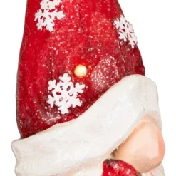 Northlight Gnome In Lighted Hat Holding Cardinal Christmas Decoration - 20" - LED Warm White Lights -Northlight GUEST e783f51a 75b3 41a9 8713 f71068a30ec6