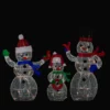 Northlight Lighted Glittering Mesh JOY Snowmen Outdoor Christmas Decoration - Warm White -Set 3 -Northlight GUEST e7ad0f58 1978 4a13 9f8a 077240633b72