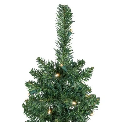 Northlight Pre-Lit Pencil Northern Balsam Fir Artificial Christmas Tree - 6' - Warm Clear LED Lights 5 Northlight Pre-Lit Pencil Northern Balsam Fir Artificial Christmas Tree - 6' - Warm Clear LED Lights - Image 3