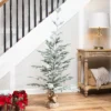 Northlight Frosted Slim Pine Artificial Christmas Tree In Burlap Base - 5' - Unlit 2 Northlight Frosted Slim Pine Artificial Christmas Tree In Burlap Base - 5' - Unlit -Northlight GUEST e9183639 2ebc 4a0c 858e 8644075c99f5