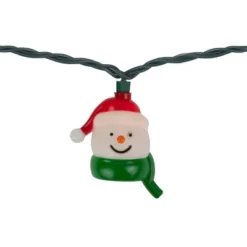 Northlight Snowman Heads With Scarves Christmas Light Set - Clear - 7.5' Green Wire - 10ct -Northlight GUEST e99060f8 fc08 4bf3 8e56 e103ff83784c