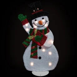 Northlight Lighted Waving Snowman Outdoor Christmas Decoration - 32" - Clear Lights -Northlight GUEST ed447cb4 4ce9 4297 a82e 926af16ffb92
