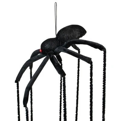 Northlight 6' Black Long Legged Spider Halloween Decoration 4 Northlight 6' Black Long Legged Spider Halloween Decoration - Image 2