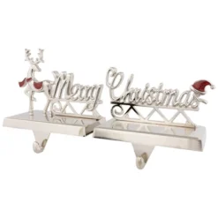 Northlight Set Of 2 Silver Reindeer Merry Christmas Metal Stocking Holders 5.5" 9 Northlight Set Of 2 Silver Reindeer Merry Christmas Metal Stocking Holders 5.5" -Northlight GUEST ee055d67 d6b2 4364 98ed a7832e6a3114