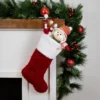 Northlight Cable Knit With Faux Fur Cuff Christmas Stocking - 20.5" - Red And White -Northlight GUEST ef5f6152 895b 4b2c b7b1 794a53c5cb26