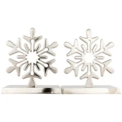 Northlight Set Of 2 Solid Silver Snowflake Cutout Christmas Metal Stocking Holders 6.5" -Northlight GUEST f0b8b6e1 521e 42b2 ad30 7ca9e316228a