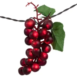 Northlight 5-Count Red And Green Grape Cluster String Light Set, 8ft Brown Wire -Northlight GUEST f0ff48f5 6bbb 42fe 8637 68d32e3a304c