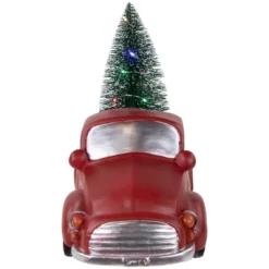 Northlight LED Lighted Pine Tree In Vintage Truck Christmas Decoration - 10" - Red -Northlight GUEST f3aa08f6 c367 45a1 b2de 097ca07f065d