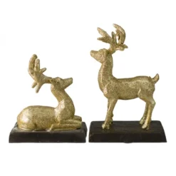 Northlight Reindeer Glittered Christmas Stocking Holders - 8.5" - Gold - Set Of 2 8 Northlight Reindeer Glittered Christmas Stocking Holders - 8.5" - Gold - Set Of 2 -Northlight GUEST f3ccc408 2c53 4620 9614 b3c7cda08750
