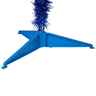 Northlight Pre-Lit Artificial Tinsel Christmas Tree - 3' - Blue - Clear Lights 8 Northlight Pre-Lit Artificial Tinsel Christmas Tree - 3' - Blue - Clear Lights - Image 6