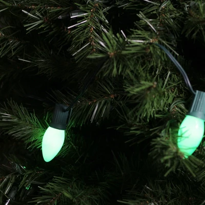 Northlight Opaque C9 Christmas String Lights - Spring Green - 24' Green Wire - 25ct 4 Northlight Opaque C9 Christmas String Lights - Spring Green - 24' Green Wire - 25ct - Image 2