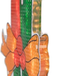 Northlight Lighted Holographic Candle Christmas Window Silhouette Decoration - 17" -Northlight GUEST f6036f54 a4c5 4c16 993a 30159d30f024