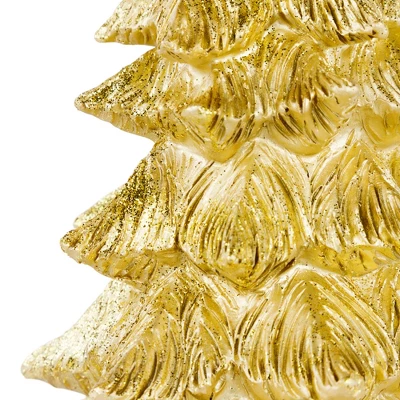 Northlight Metallic Woodland Layered Christmas Tree Decoration - 9.5" - Gold Finish 6 Northlight Metallic Woodland Layered Christmas Tree Decoration - 9.5" - Gold Finish - Image 4