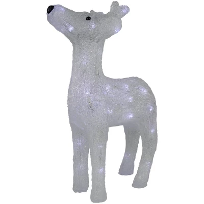 Northlight LED Lighted Commercial Grade Acrylic Reindeer Outdoor Christmas Decoration - 15" - Pure White Lights 5 Northlight LED Lighted Commercial Grade Acrylic Reindeer Outdoor Christmas Decoration - 15" - Pure White Lights - Image 3