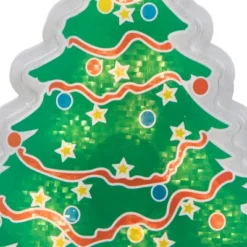 Northlight Lighted Holographic Christmas Tree Window Silhouette - 12.5" - Clear Lights -Northlight GUEST f79b76ba 898e 495f 8ee0 bb4efbdf1076