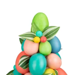 Northlight 17" Colorful Easter Egg Tree In Yellow Gingham Pot -Northlight GUEST f7f7796e 9f68 4323 85a9 9d2881fee57a