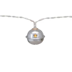 Northlight 10-Count LED Silver Christmas Bells Fairy Lights 5.5ft Clear Wire 9 Northlight 10-Count LED Silver Christmas Bells Fairy Lights 5.5ft Clear Wire -Northlight GUEST f7f9ce8a 5f33 4ce4 bdf9 09fd517b4293