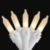 Northlight Frosted Mini Christmas Light Set - Clear - 24.5' White Wire - 50ct -Northlight GUEST f91743c8 d575 4e59 a166 4b326929b25a