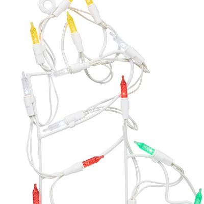 Northlight LED Lighted Candle Christmas Window Silhouette Decoration - 12" - Multi Lights 7 Northlight LED Lighted Candle Christmas Window Silhouette Decoration - 12" - Multi Lights - Image 5