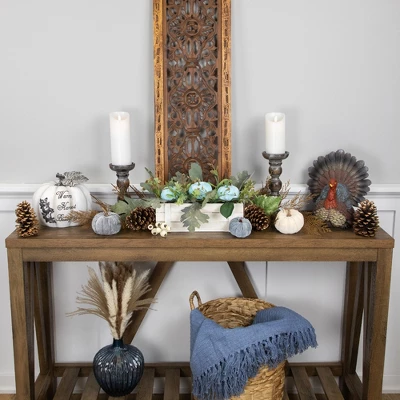 Northlight 10.5" Fall Harvest Turkey Tabletop Decoration 4 Northlight 10.5" Fall Harvest Turkey Tabletop Decoration - Image 2