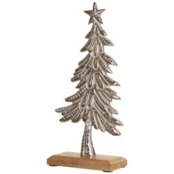 Northlight Embossed Swaying Tree Metal Christmas Decoration - 12" -Northlight GUEST fb654df5 251b 40df 853a bd8bb3e4b307