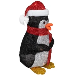 Northlight 19.5" White And Red Lighted Penguin With Santa Hat Outdoor Christmas Decoration -Northlight GUEST fc004408 4b92 4386 8434 24cfdb9fd958