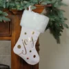Northlight 19" Ivory White And Gold "Joy" Christmas Stocking With White Faux Fur Cuff 1 Northlight 19" Ivory White And Gold "Joy" Christmas Stocking With White Faux Fur Cuff -Northlight GUEST fe0bc88b 563b 4bde 9982 e9711c1c7216