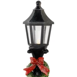 Northlight Glittered Snow Couple Under Lighted Street Lamp Christmas Decoration - 14" -Northlight GUEST fe74efe2 019e 461f 9f99 bc101ca31355
